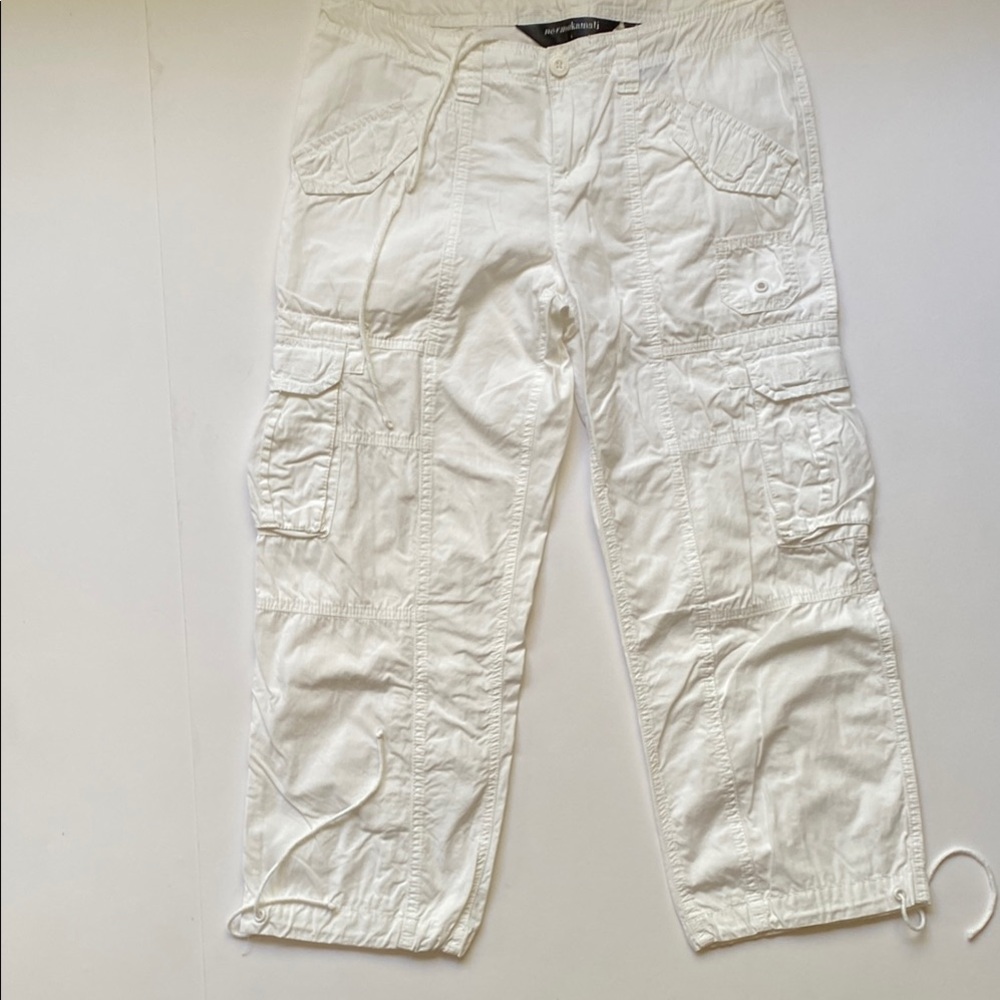 Norma Kamali White White women's Cargo Pants - Picture 2 of 6